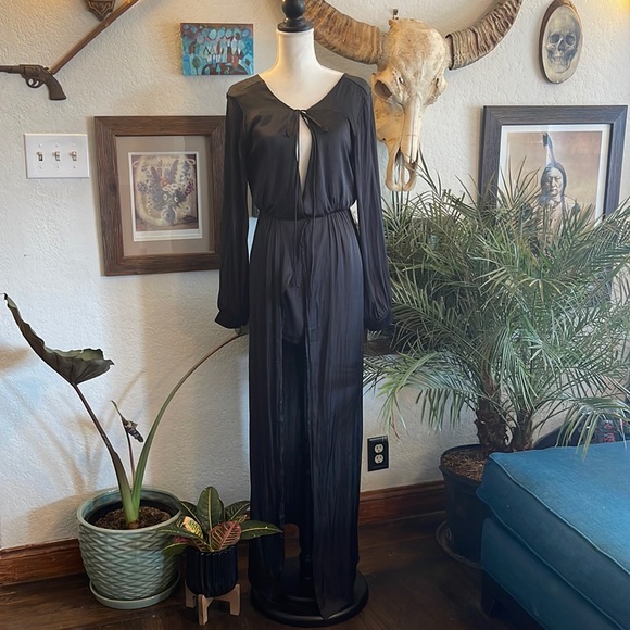 Lush Dresses & Skirts - Black Lush open skirt with shorts onesie